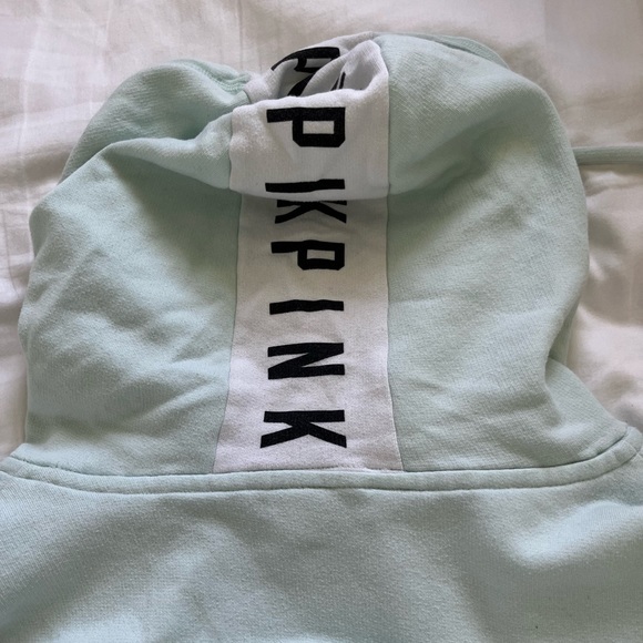 PINK Victoria’s Secret Mint green zip up hoodie - Picture 2 of 7